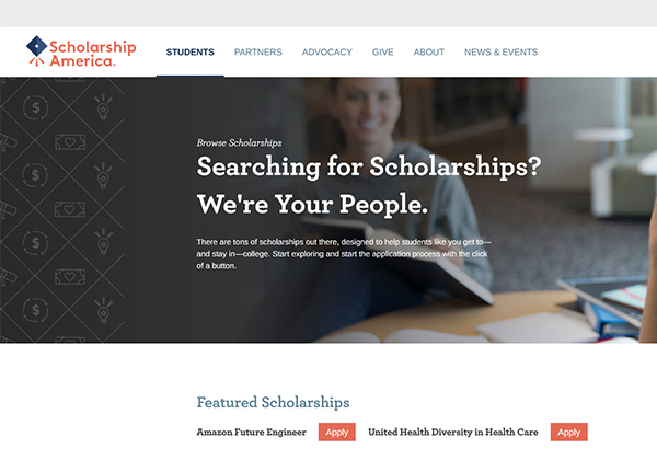 Scholarship America Webpage